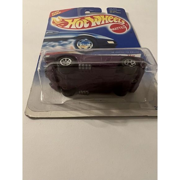 1995 Vintage Hot Wheels #341 Model Series 3/12 '58 CORVETTE COUPE Purple w/7 Sp - Picture 2 of 4